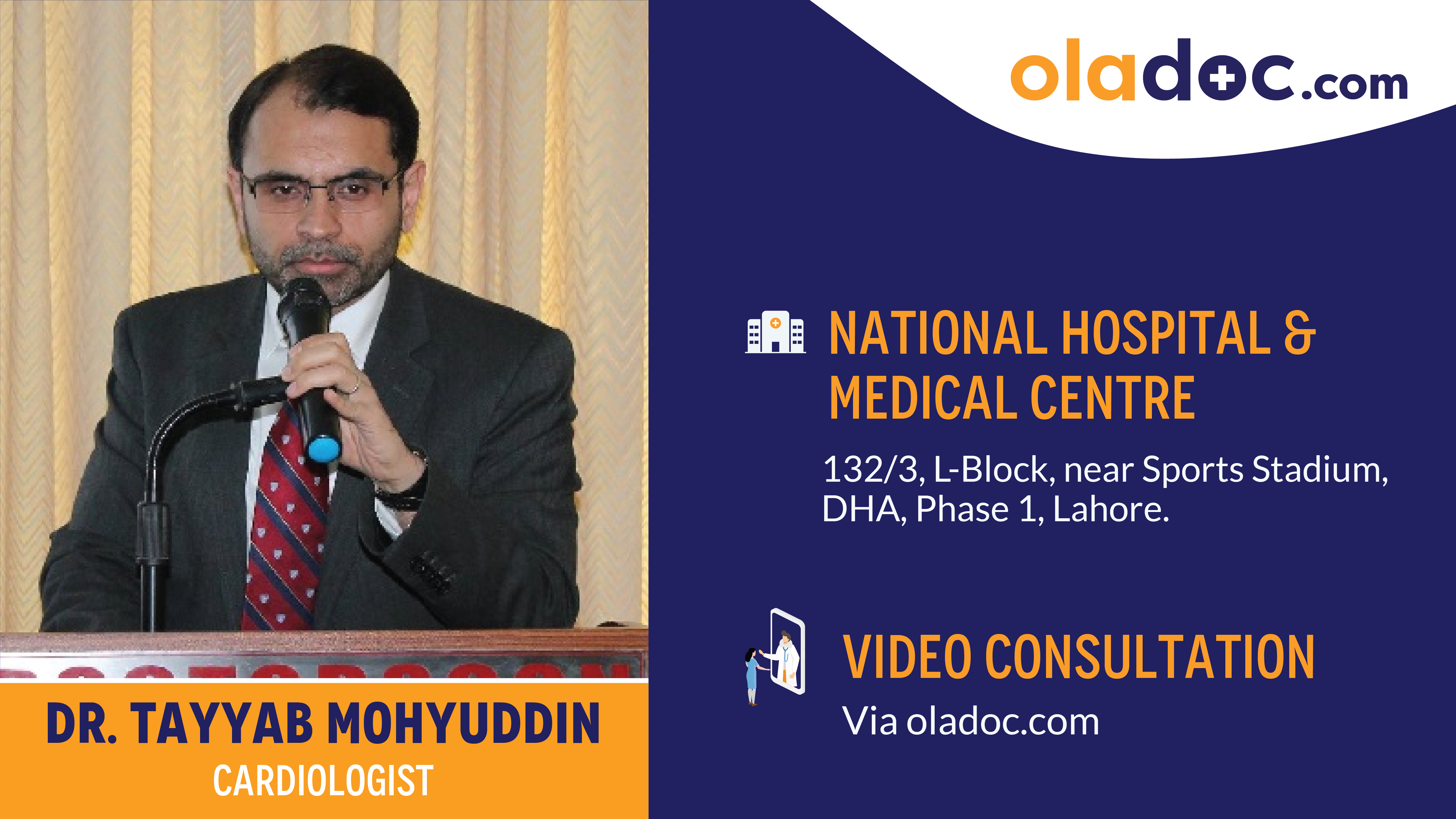 Practice locations of Dr.Tayyab Mohyuddin